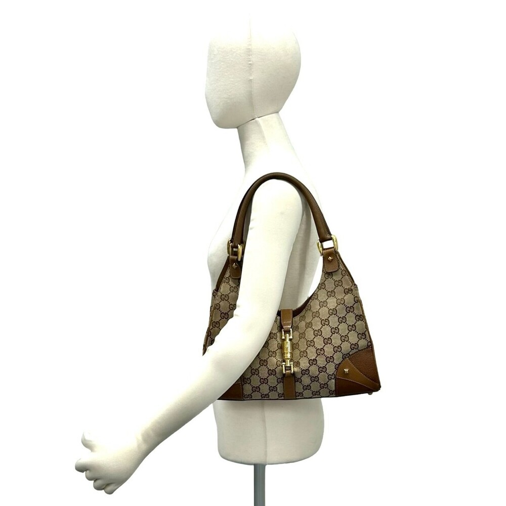 GUCCI Brown Leather Jackie Shoulder Bag - Picture 2 of 10